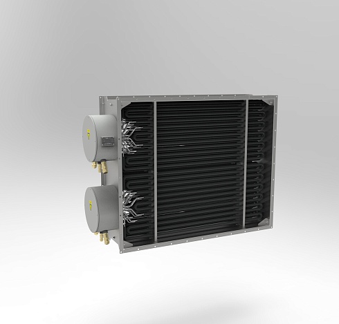 Взрывозащищенный канальный нагреватель воздуха  DEX-AIRBOX-380-3-50-125. Mощность 125кВт