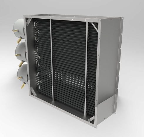 Взрывозащищенный канальный нагреватель воздуха  DEX-AIRBOX-380-3-50-100. Mощность 100кВт