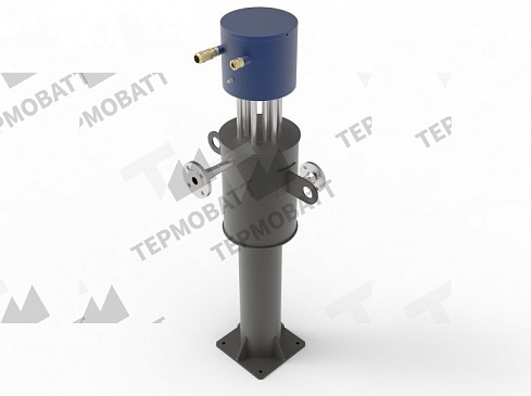 Проточный циркуляционный нагреватель уплотнительного газа DEX-AL-380-3-50-3 мощностью 3кВт