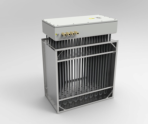 Взрывозащищенный канальный нагреватель воздуха EEX-AIRBOX-380-3-50-65. Мощность 65кВт