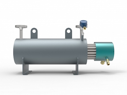 Взрывозащищенный проточный нагреватель природного газа DEX-AL-380-3-50-27 мощностью 27кВт