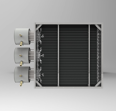 Взрывозащищенный канальный нагреватель воздуха  DEX-AIRBOX-380-3-50-100. Mощность 100кВт