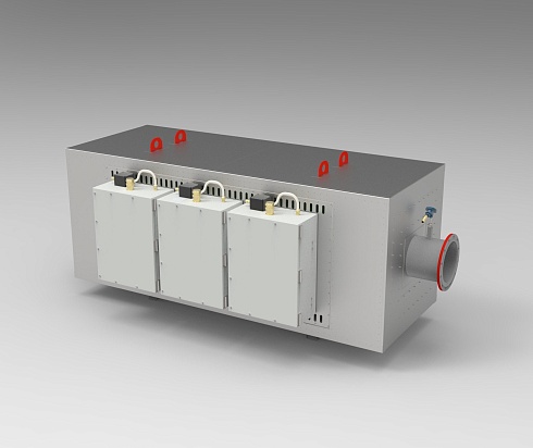 Взрывозащищенный канальный нагреватель азота EEX-AIRBOX-380-3-50-340. Мощность 340кВт