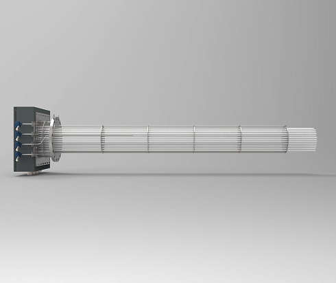 Взрывозащищенный фланцевый нагреватель триэтиленгликоля EEX-F-380-3-50-380. Мощность 220кВт