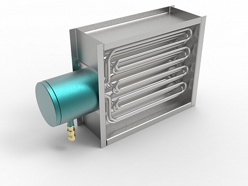 Взрывозащищенный канальный нагреватель воздуха  DEX-AIRBOX-380-3-50-9 мощностью 9кВт